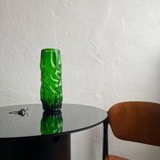 Vintage Murano vase , Emerald Green decorative made in Italy
