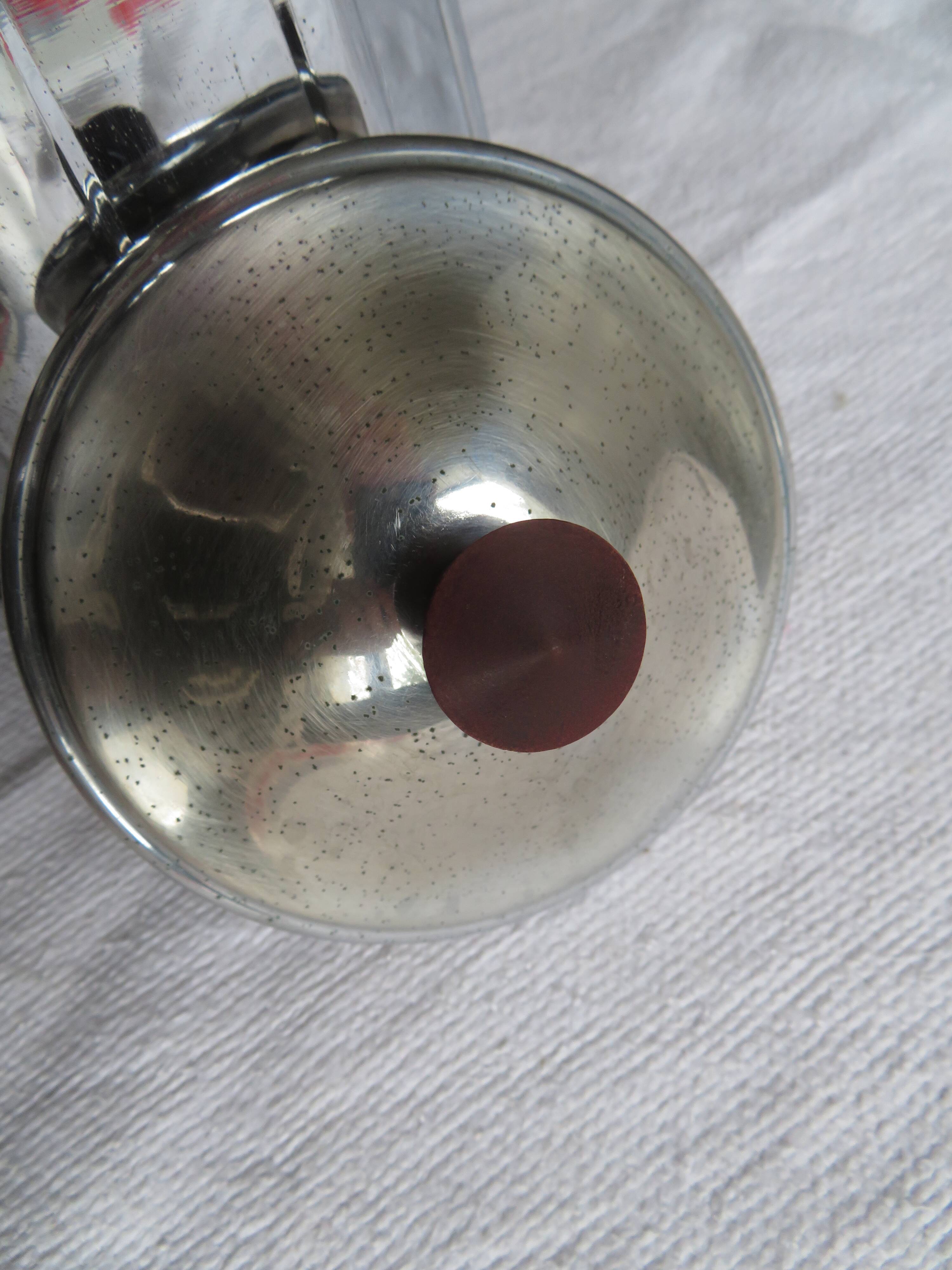 Chrome copper coffee maker