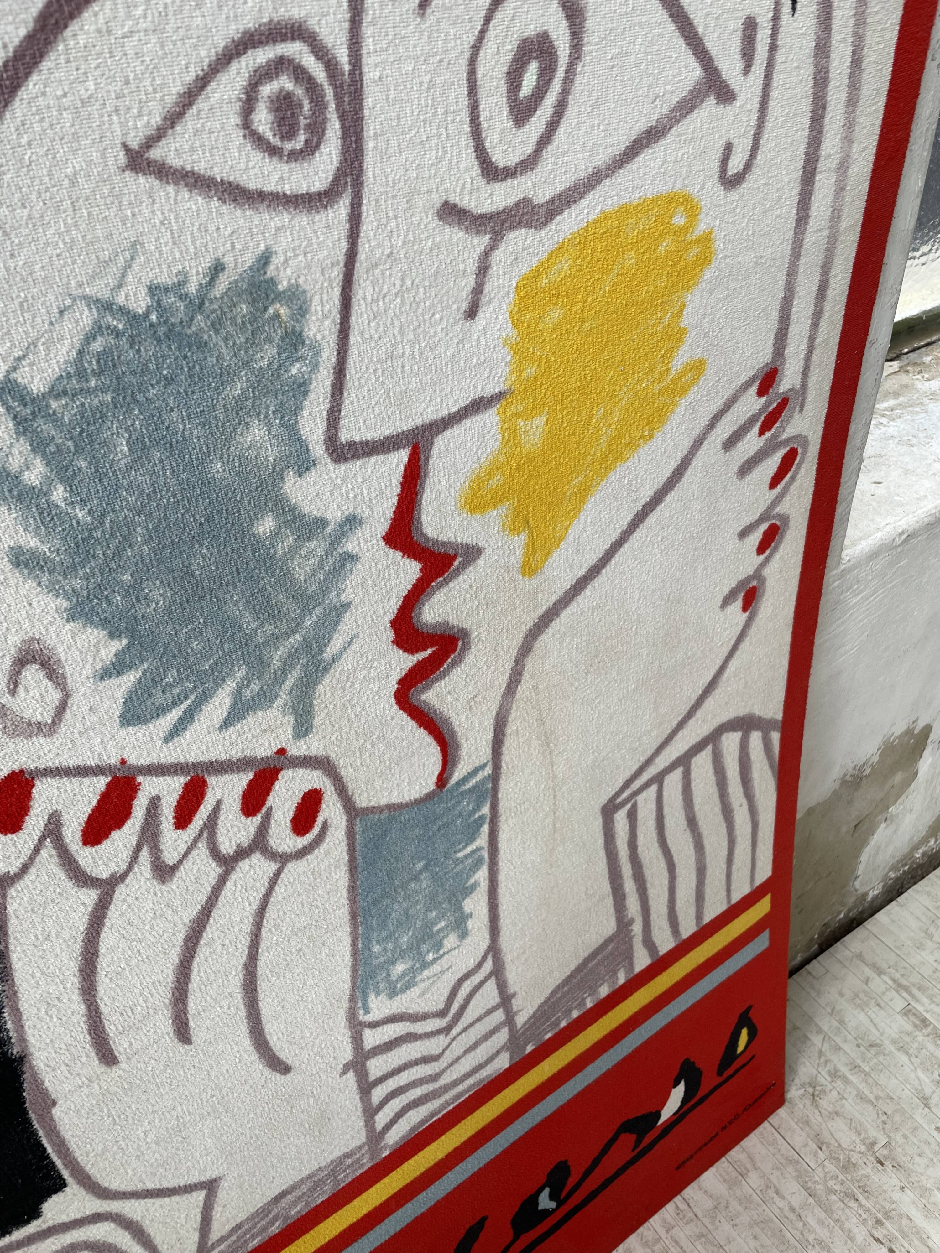 Canvas tapestry Picasso fabric coated on wood XXL