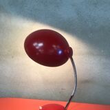 Vintage metal red lamp 1960