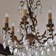 Crystal chandelier with pendants