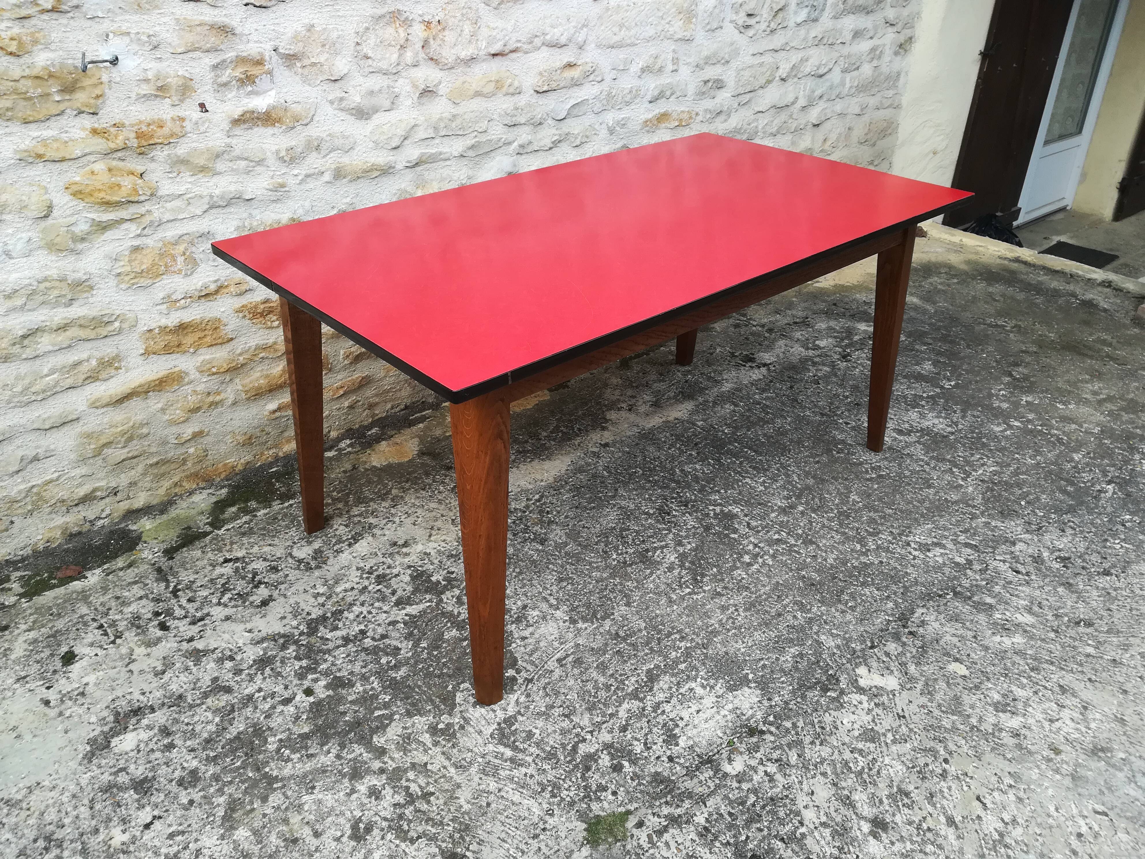 Table top formica oak base