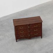 French 18th Century hand crafted oak chest of drawers in Louis XV style