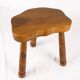 Tripod stool in free form, Brittany, 1950s