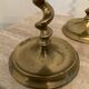 Pair of bronze torch candlesticks 1900