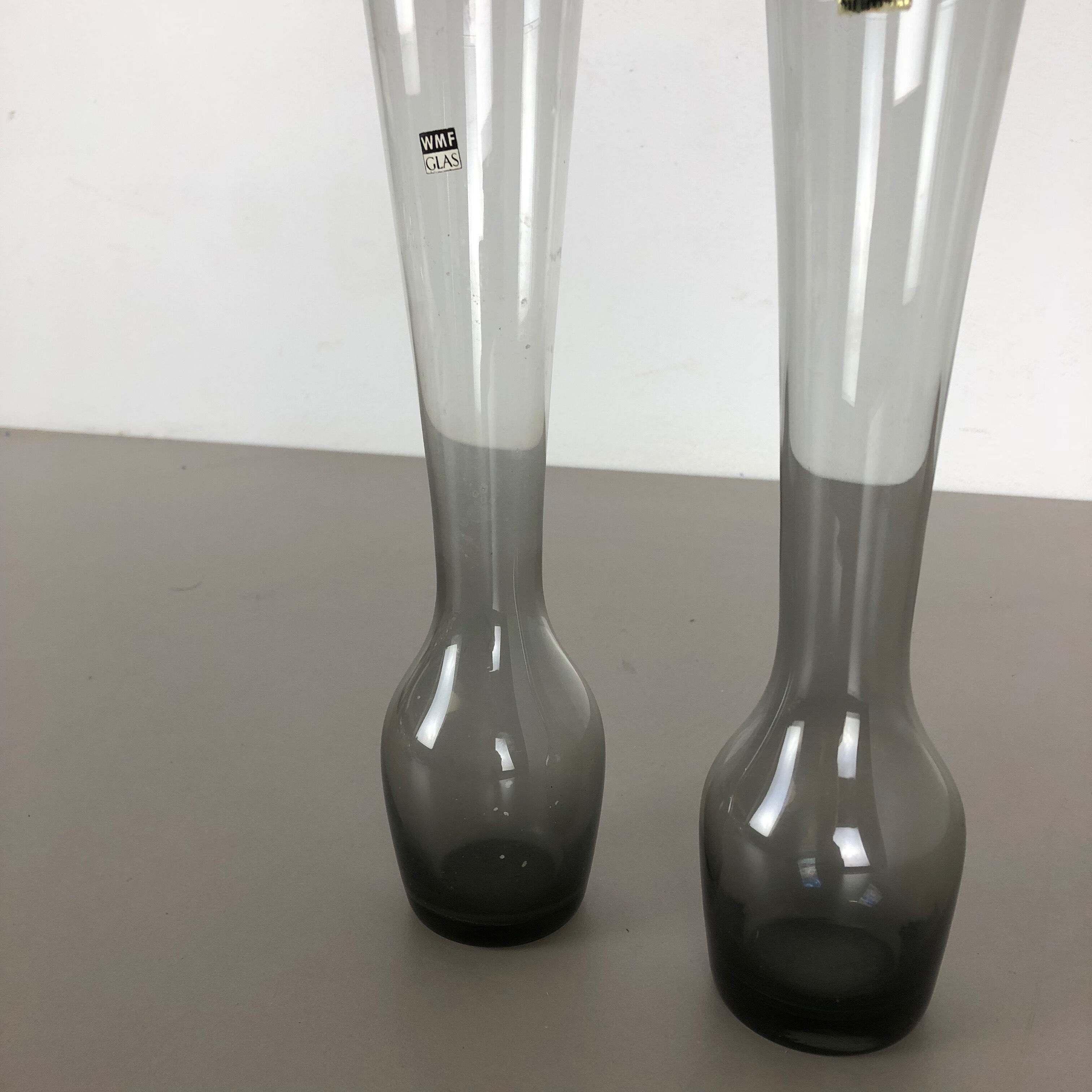Set of 2 turmalin vases by Wilhelm Wagenfeld for WMF, Germany 1960s
