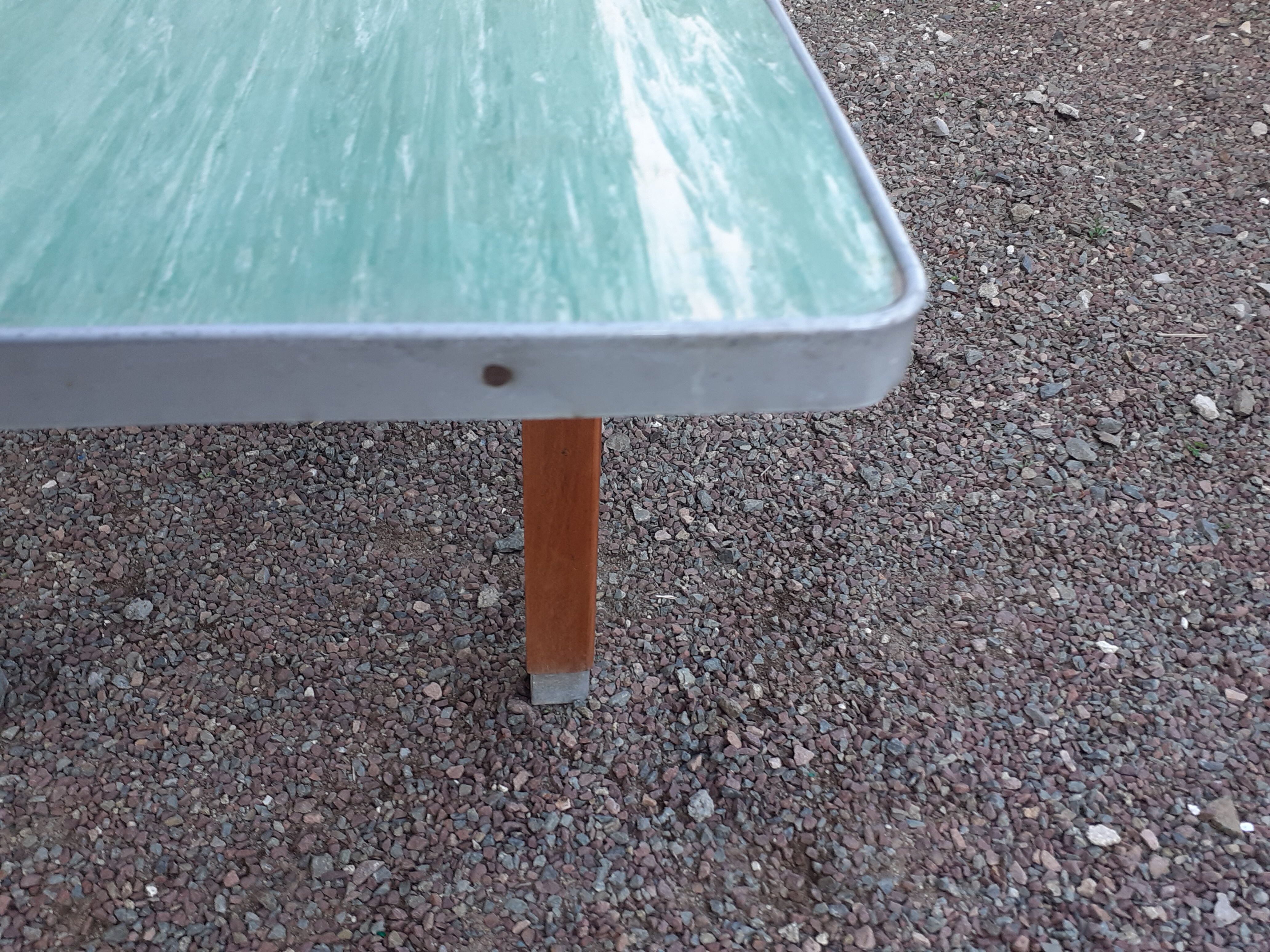 Vintage wooden formica kitchen table