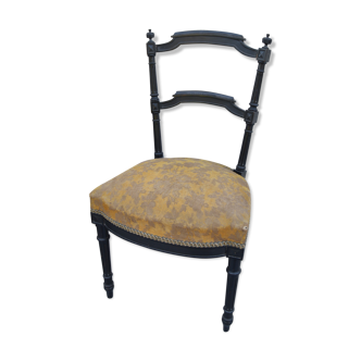 Children's chair blackened  Napoléon III style