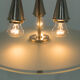 Art Deco Nickel-plated Chandelier, 1920s