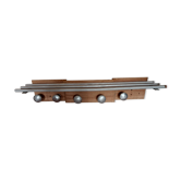 patère, porte-manteaux en bois aérogommé et métal