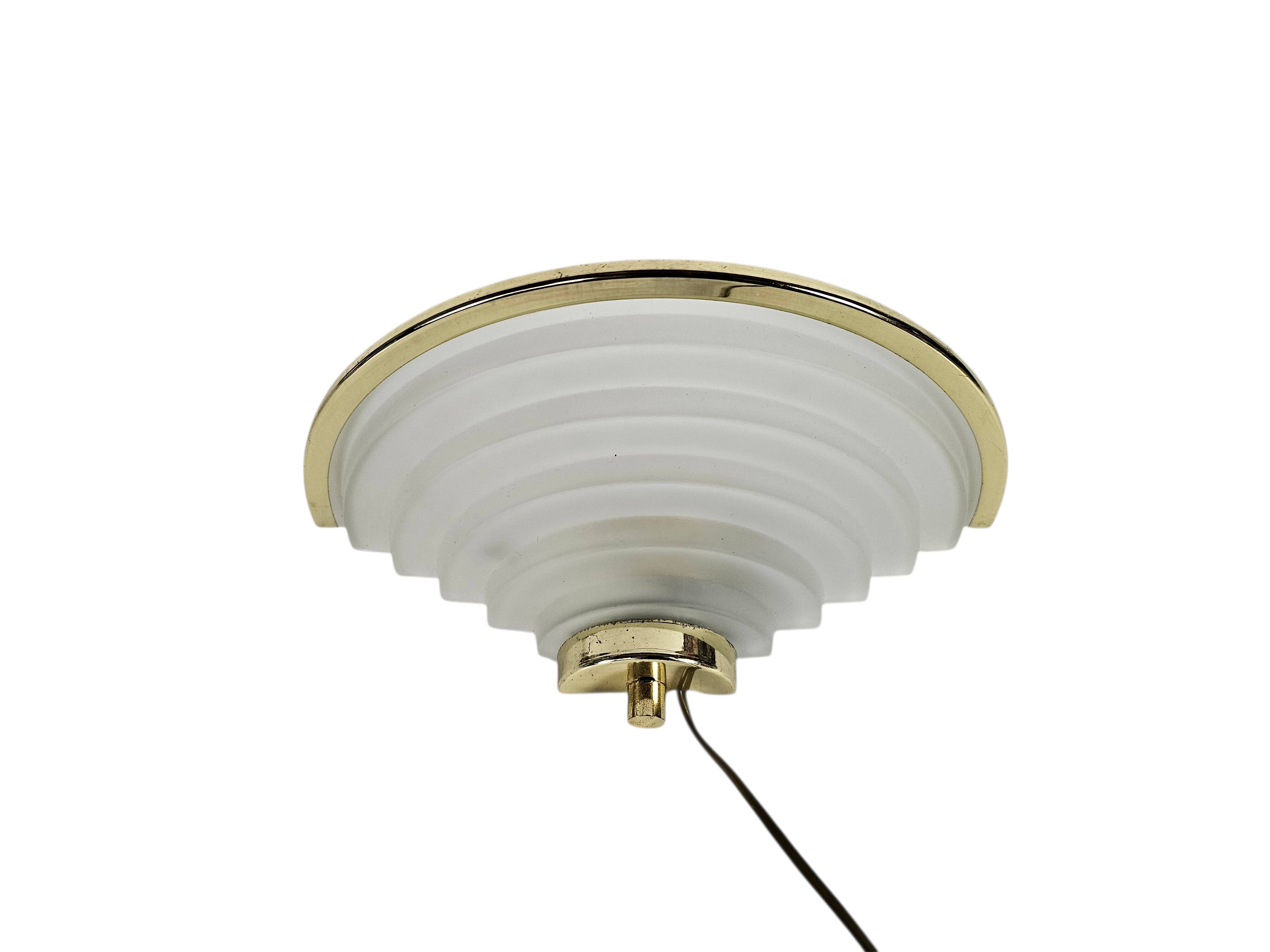 Happy Light - Vintage wall lamp - Hollywood Regency style - pressed glass -