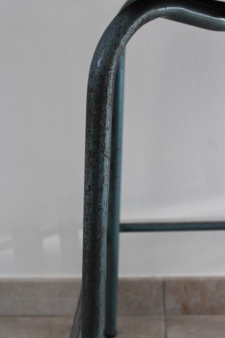 Pair of high industrial stools