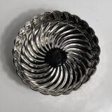 Italian silver plated bowl in spiral - 1980s