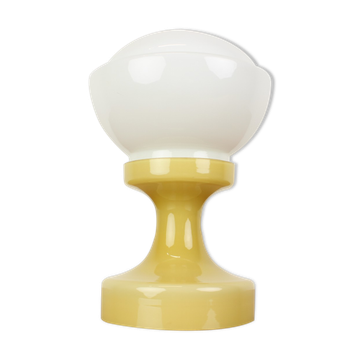 Lampe de table tout en verre par Valasske Mezirici, années 1970