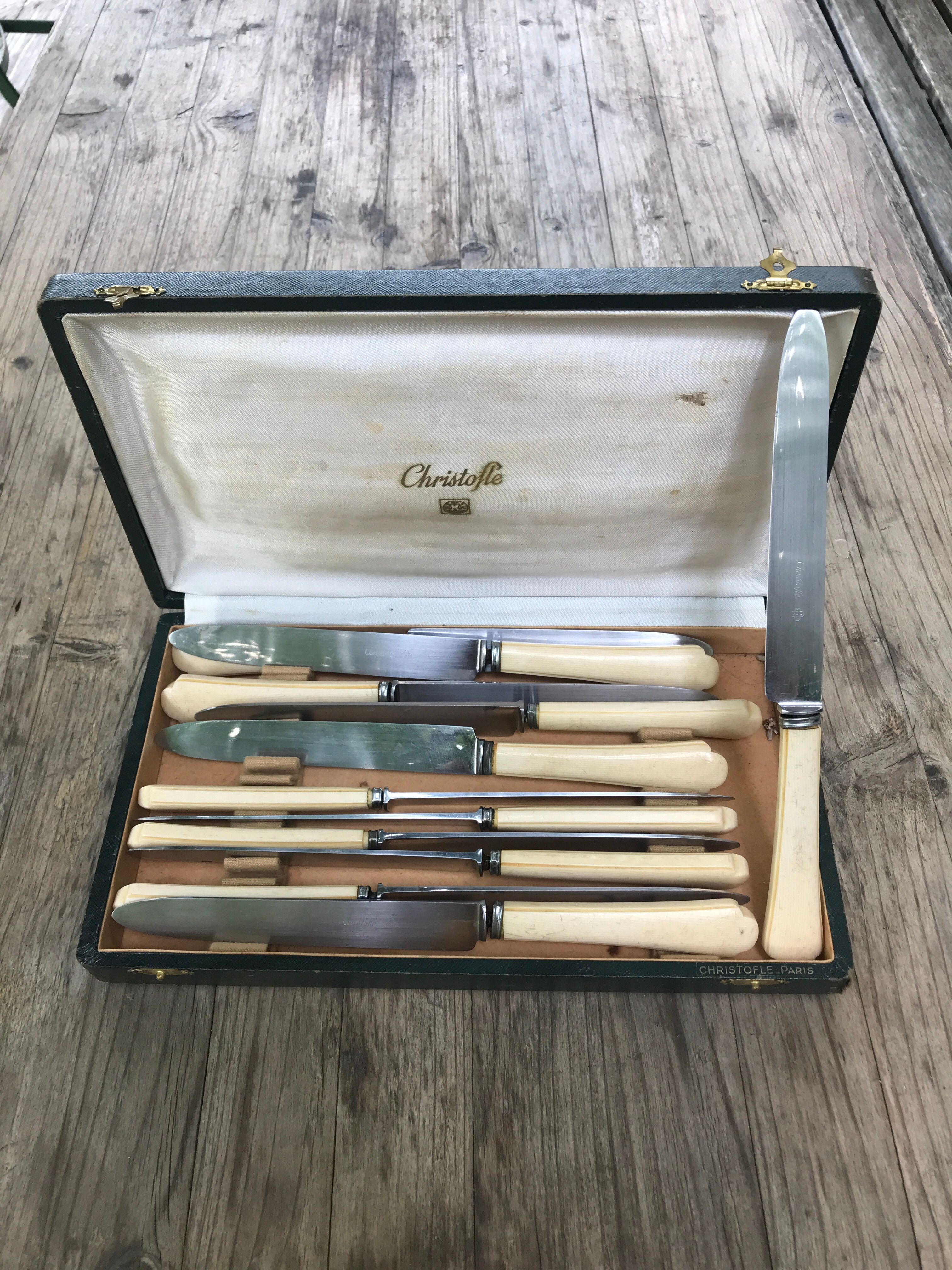 Old Christofle knife series