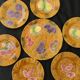 6 earthenware plates and 1 dish from salins les bains.