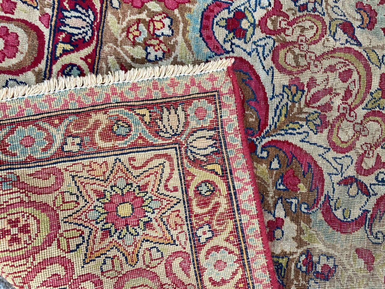 Nice old Persian kirman carpet wash 138x203 cm