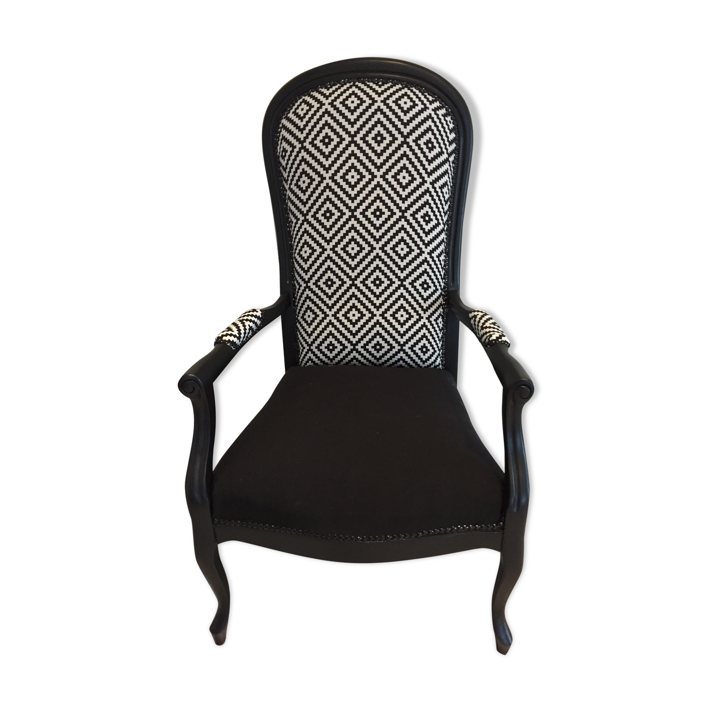 Fauteuil voltaire relooké