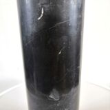 Cylindrical vase roll in black Carrara marble