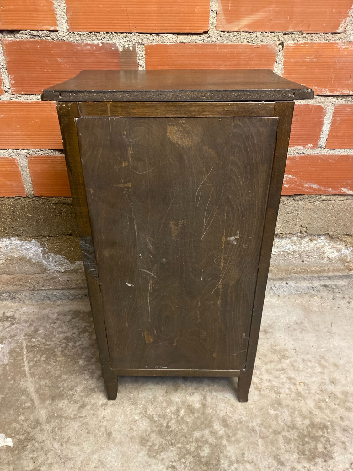 Antique Chest of Drawers with 5 Drawers Vintage Wood #D396
