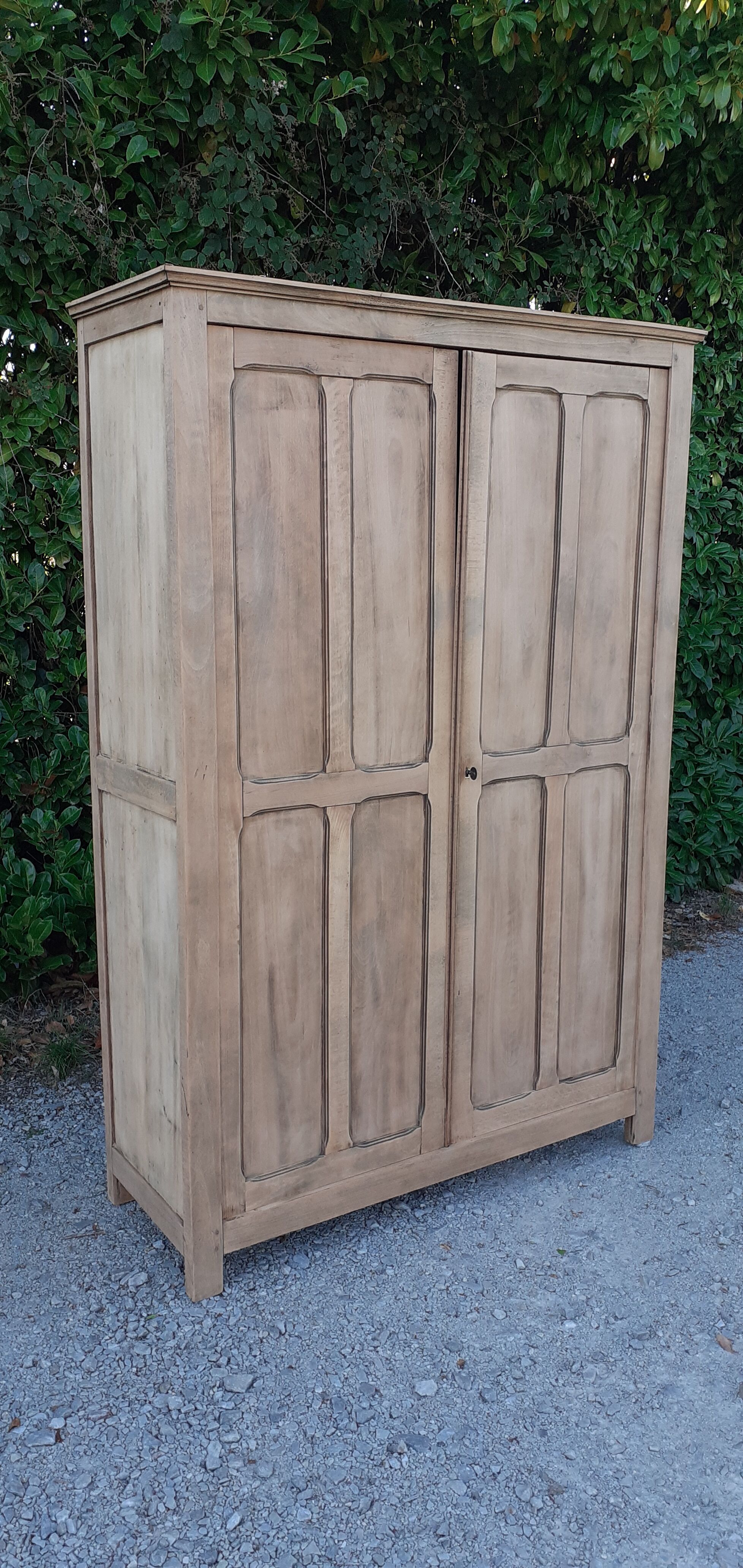 Parisian wardrobe 2 doors in oak raw wood