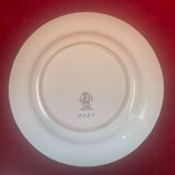 Set of 3 decorative plates Faience by Pornic Bouquets rooster bird 24,5 cm
