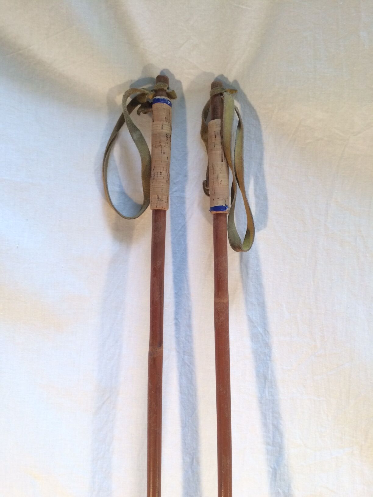Old bamboo ski poles