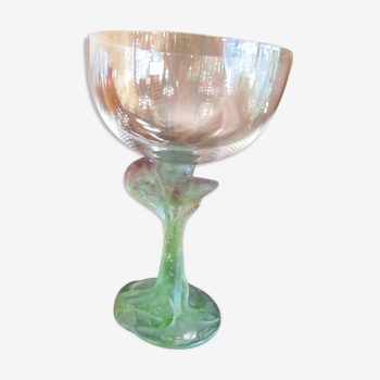 DAUM Crystal champagne glass glass stand