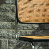 Pair of black Cesca chairs B32 Marcel Breuer