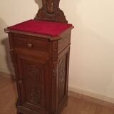 Commode à tiroirs ancienne en noyer italien du XIXe siècle