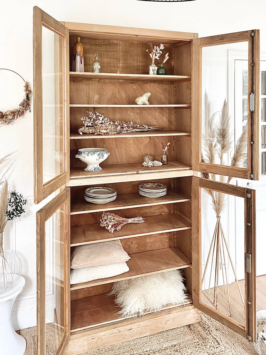 Vintage glass cabinet