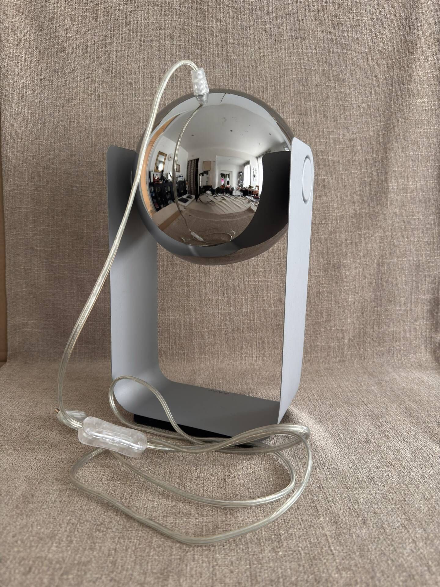 Lampe Eye Ball Massive vintage style Space Age années 90