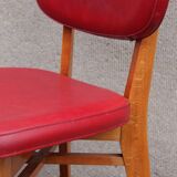 Pair of chairs type red skai bistro
