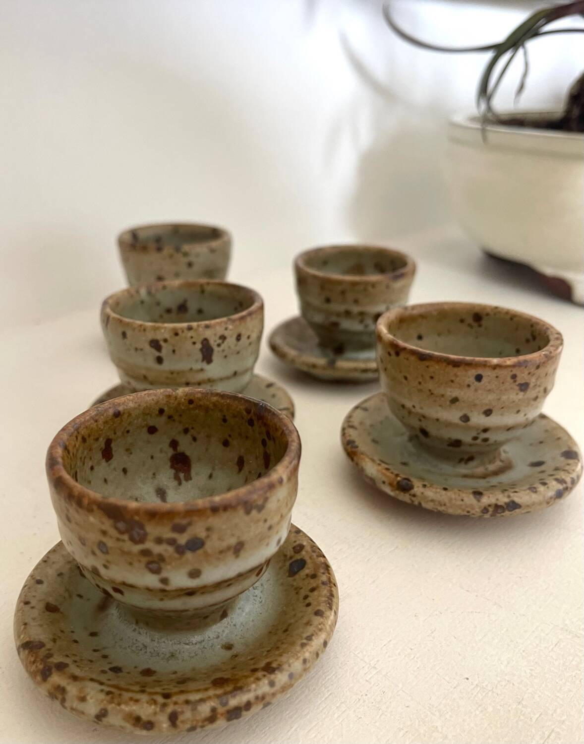 5 Gustave Tiffoche egg cups