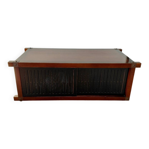 Buffet, meuble TV en bois Roche Bobois, style japandi