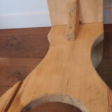 A pair of farm benches