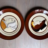 Henriot - pair of old plates