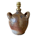 Stoneware lamp with its new 2M fabric cable