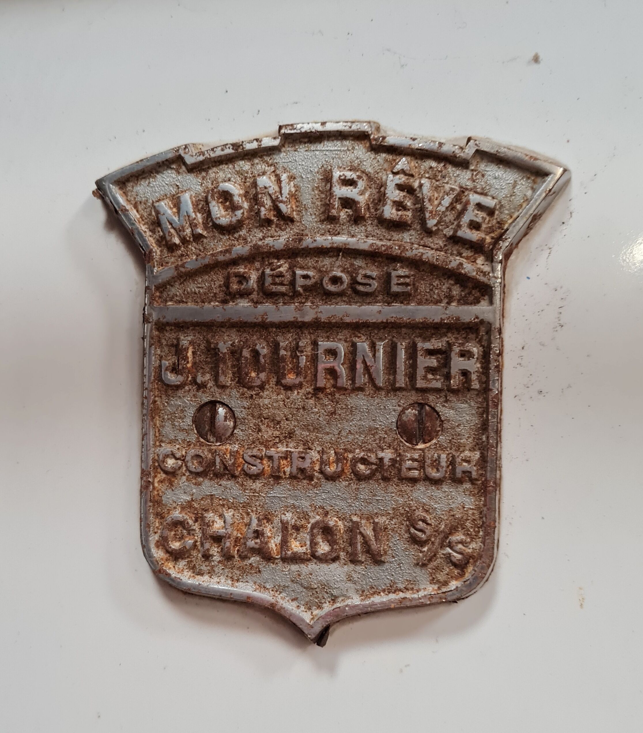 Tournier Mâcon: enamelled cast iron wood stove type my dream around 1920