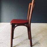 French Reconstruction Bistro Chairs from Baumann, 1950s, Set of 8