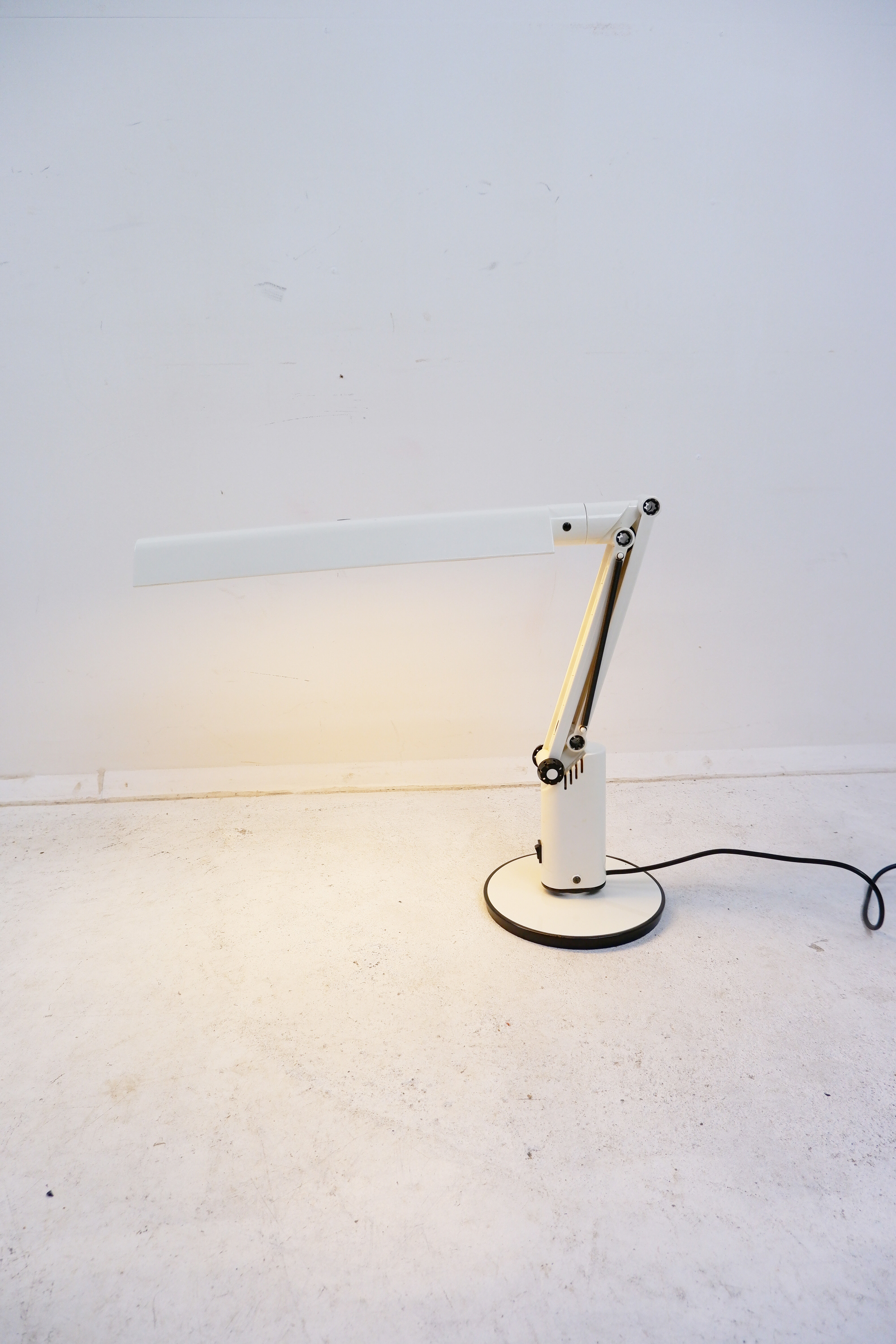 Fagerhults white desk lamp model “Lucifer”, 1970s