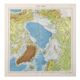 North Pole Arctic Ocean Greenland Iceland vintage map from 1950