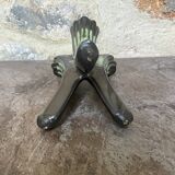 Vase vintage tripode céramique soliflore ancien