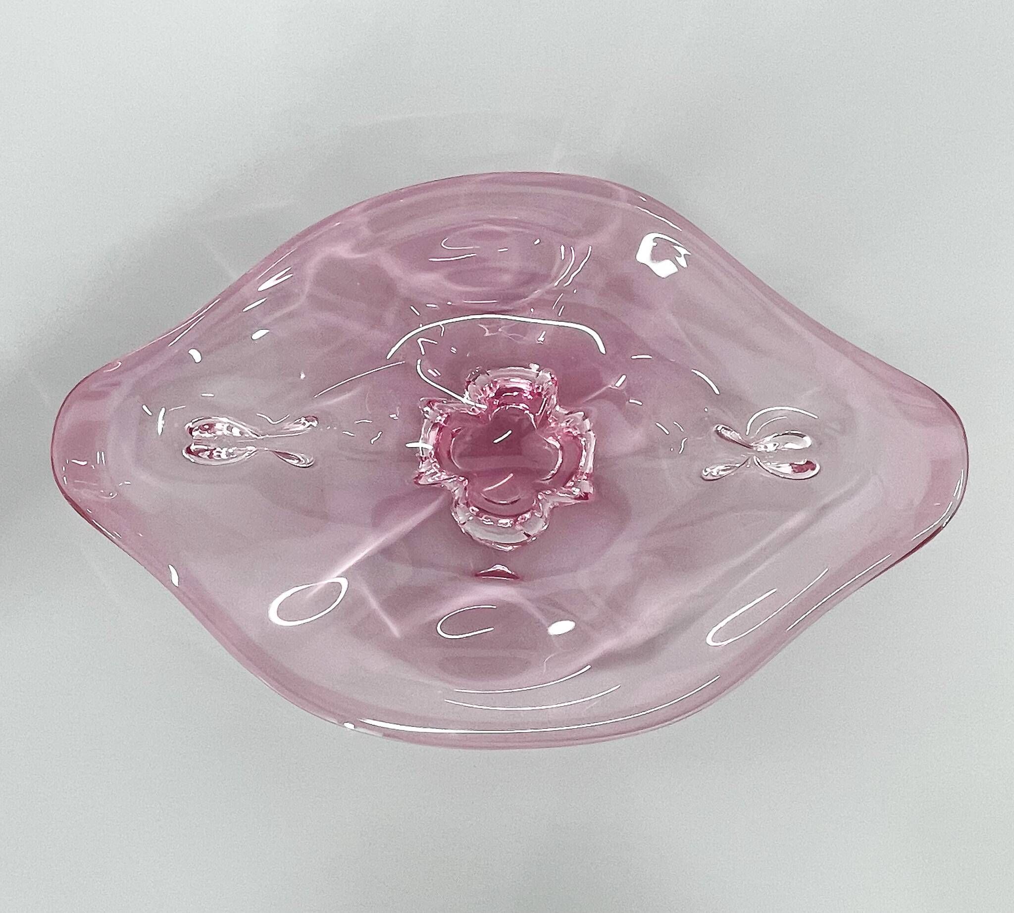 1960s Czech Art Glass Bowl by Josef Hospodka for Chribska Glassworks