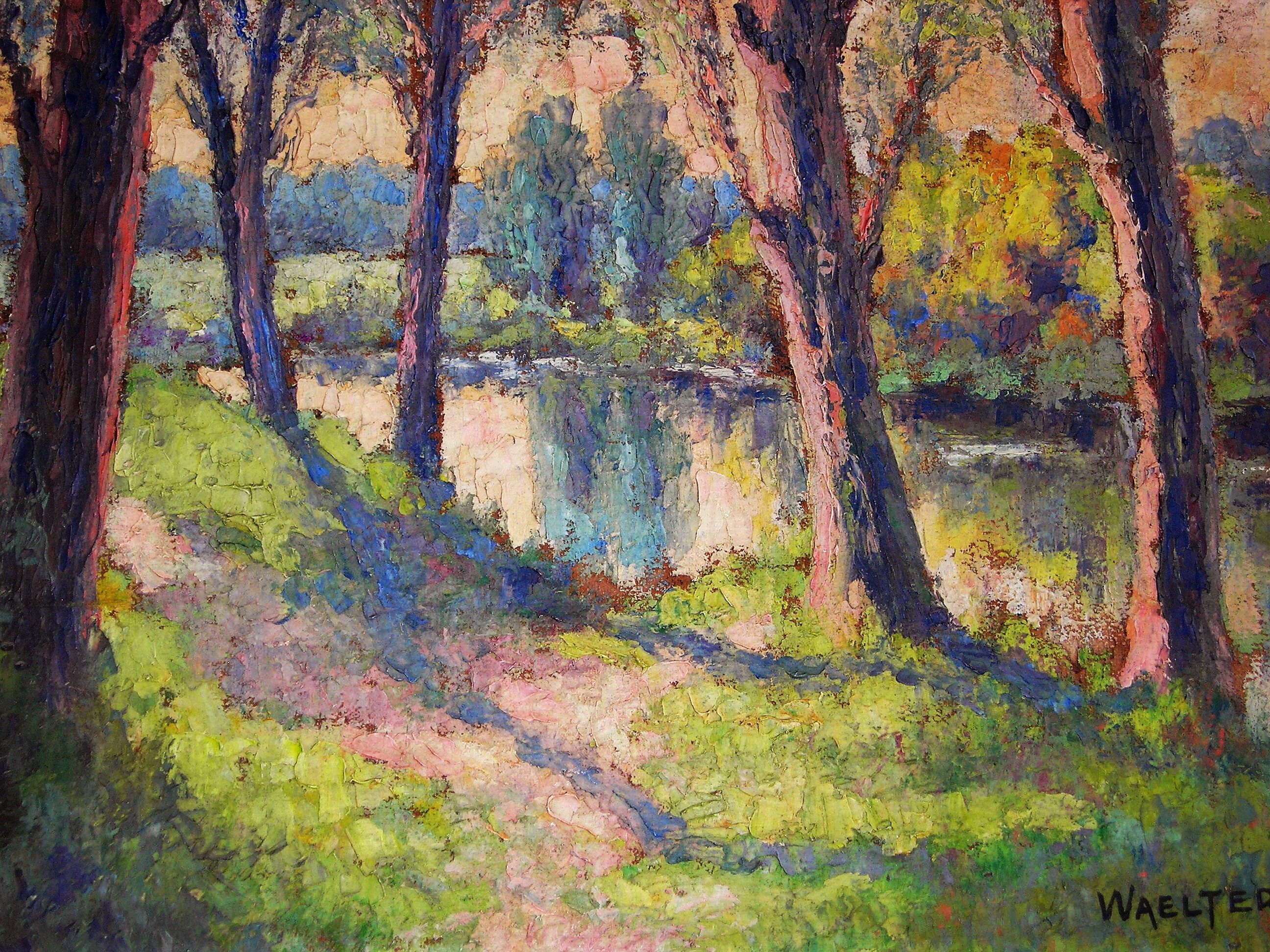 Landscape "Riverside" of Waelter-Otten 1897-1972