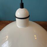 Large metal pendant light from the 80s