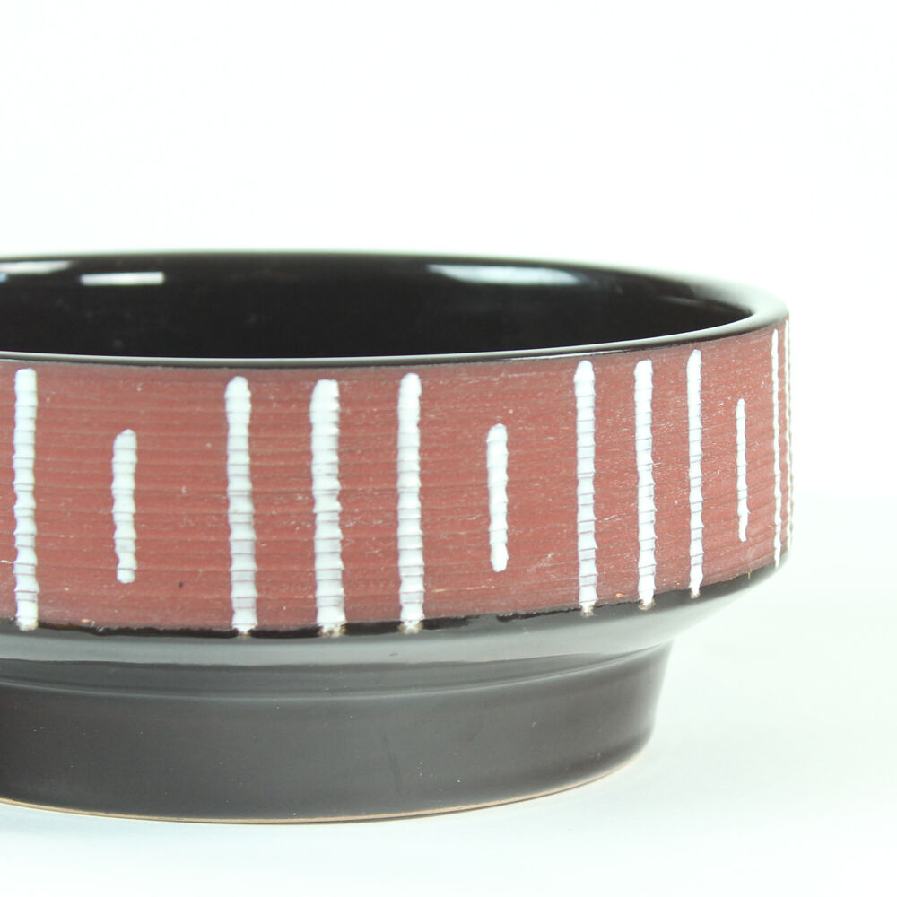 Vase en céramique et bol by Keralit, Tchécoslovaquie des années 1960