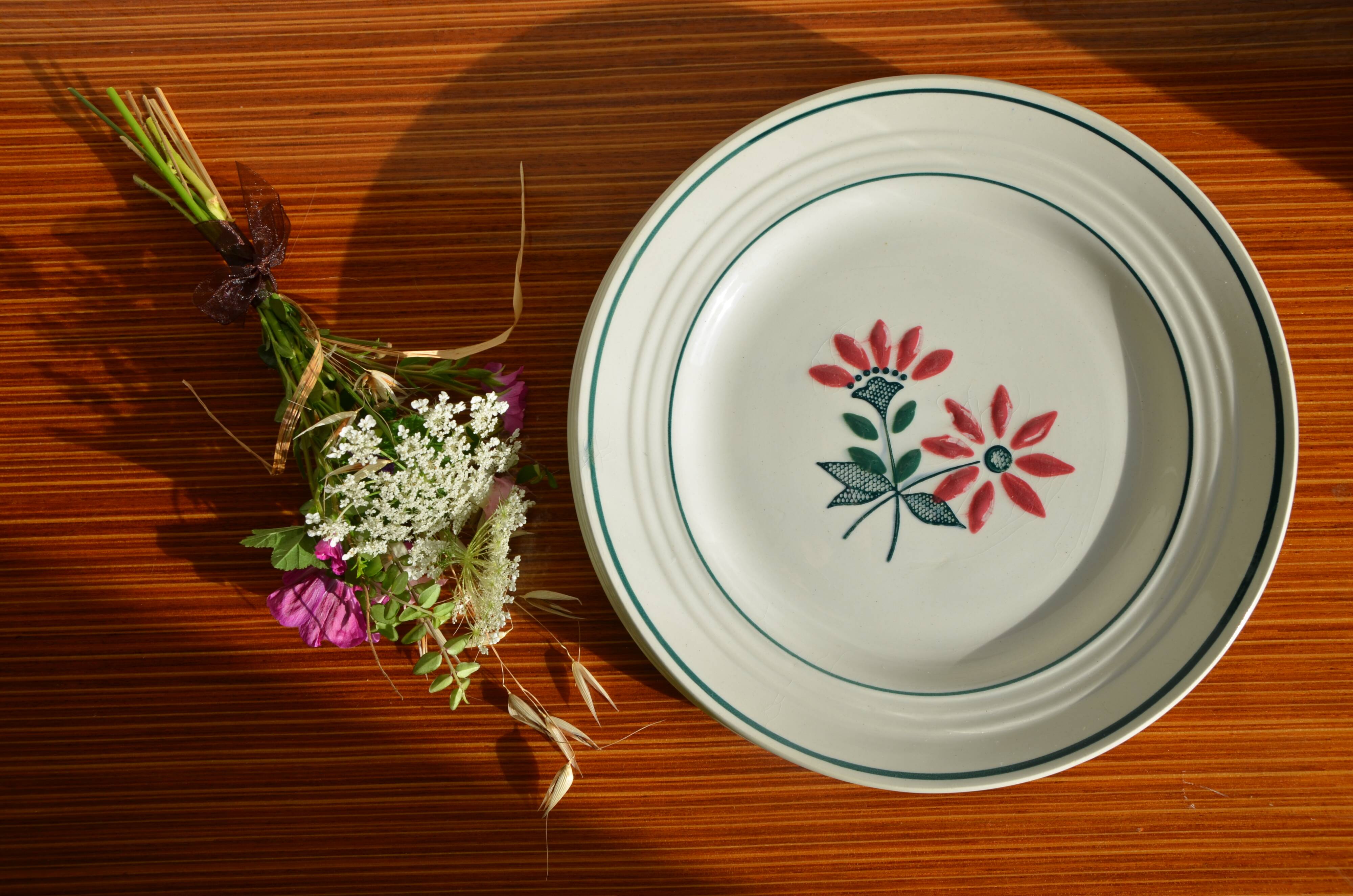 Set of 4 Céranord flat plates