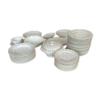 Table service 54 pieces limoges porcelain