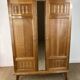 Art Deco wardrobe in solid oak restored – 1930s-1940s